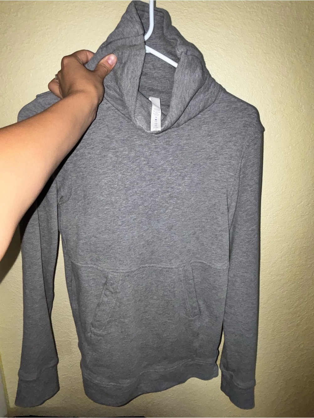 Lululemon Gray Hooded Pullover Sweatshirt